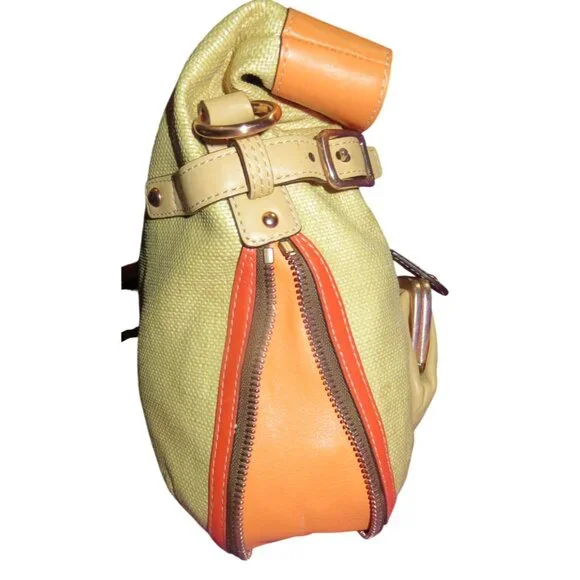 Coach 2008 Bonnie Leather Fold over Expandable Convertible Tote Kisslock Pocket - Picture 3 of 16